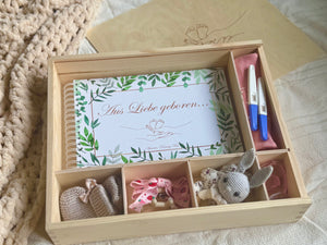 Große Holzbox für das Erinnerungsbuch